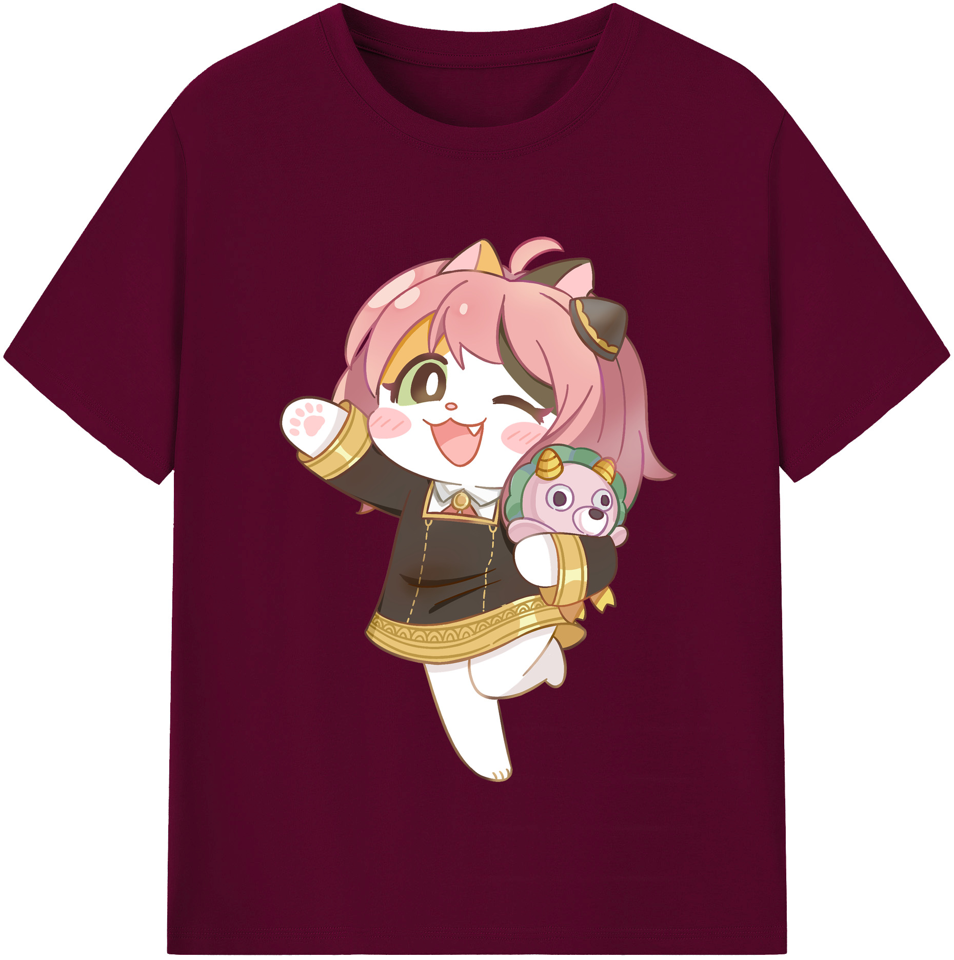 （画像用） SPY×FAMILY间谍家家酒 レディースカジュアルプリントTシャツ（綿100％）